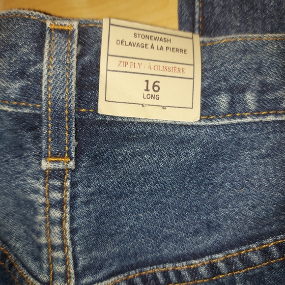 Gap Classic Fit Stonewash Jeans 16 Long - Picture 7 of 9